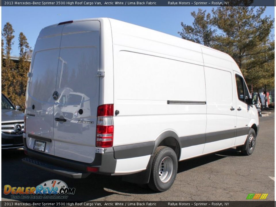 2013 Mercedes-Benz Sprinter 3500 High Roof Cargo Van Arctic White / Lima Black Fabric Photo #5