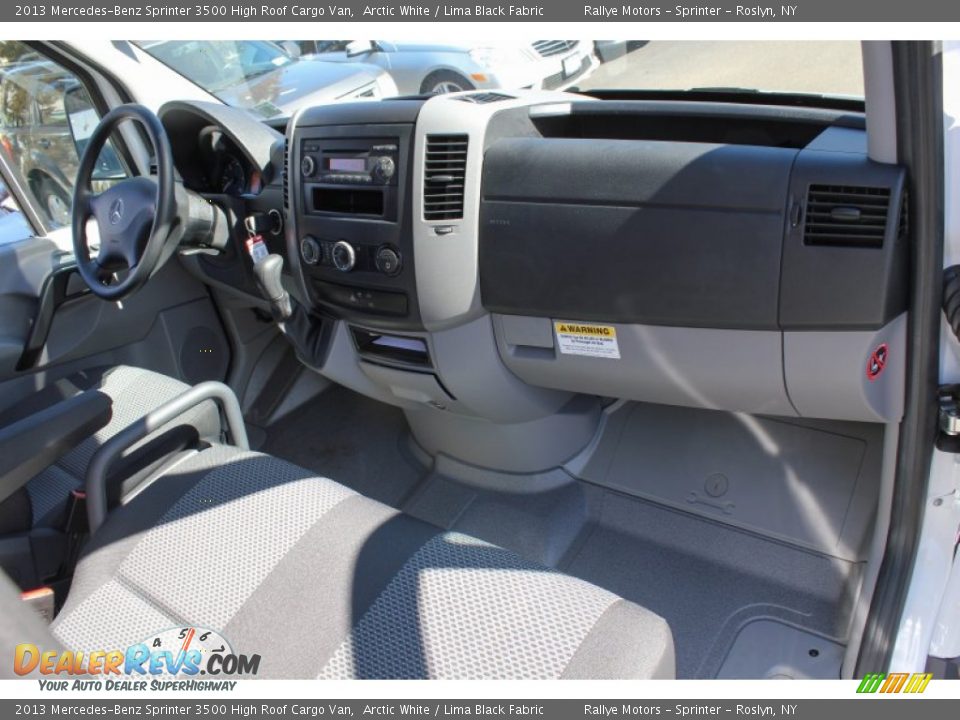 2013 Mercedes-Benz Sprinter 3500 High Roof Cargo Van Arctic White / Lima Black Fabric Photo #9