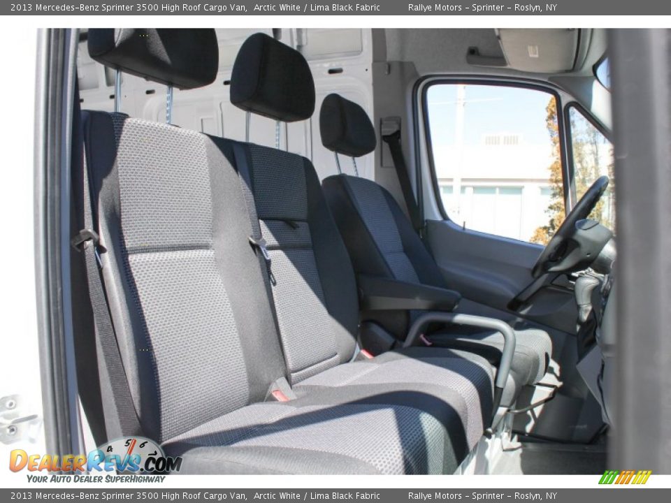 2013 Mercedes-Benz Sprinter 3500 High Roof Cargo Van Arctic White / Lima Black Fabric Photo #10