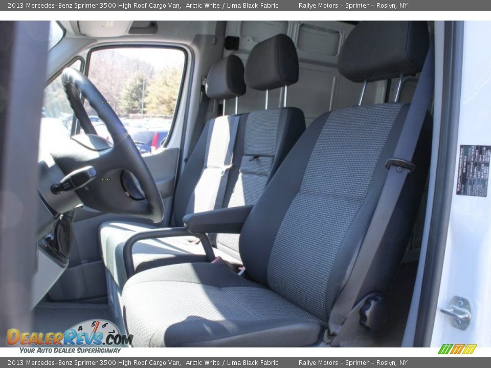 2013 Mercedes-Benz Sprinter 3500 High Roof Cargo Van Arctic White / Lima Black Fabric Photo #12