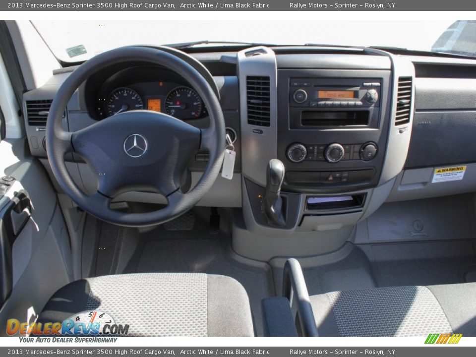 2013 Mercedes-Benz Sprinter 3500 High Roof Cargo Van Arctic White / Lima Black Fabric Photo #14