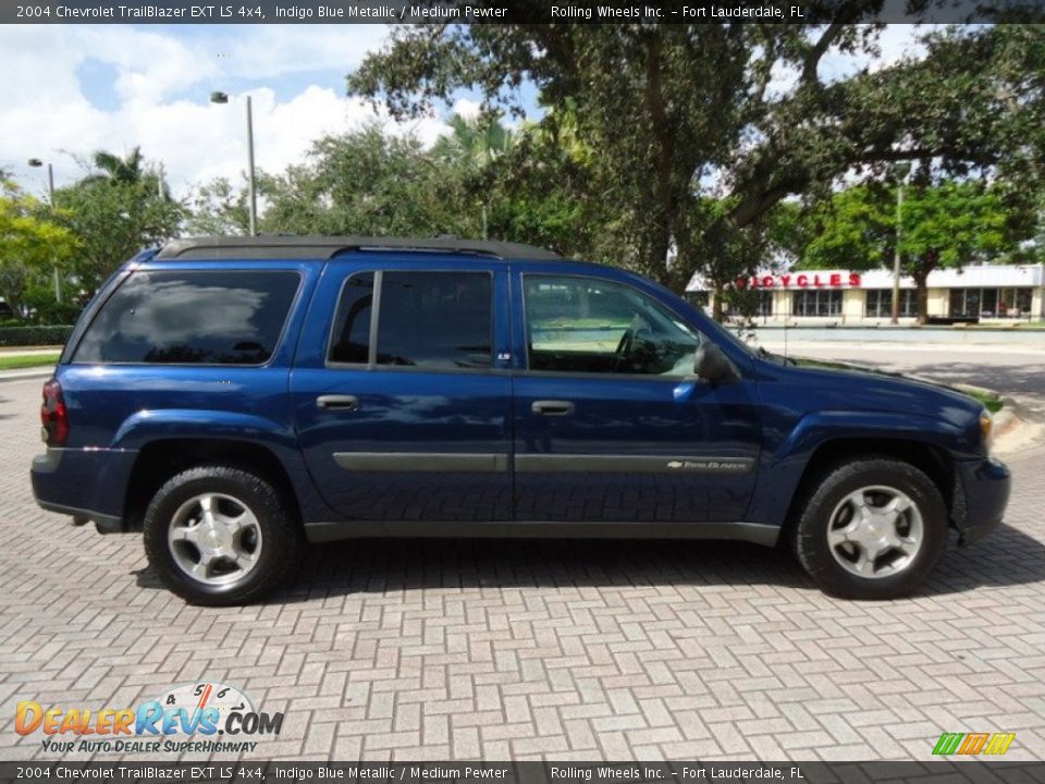 2004 Chevrolet TrailBlazer EXT LS 4x4 Indigo Blue Metallic / Medium Pewter Photo #8