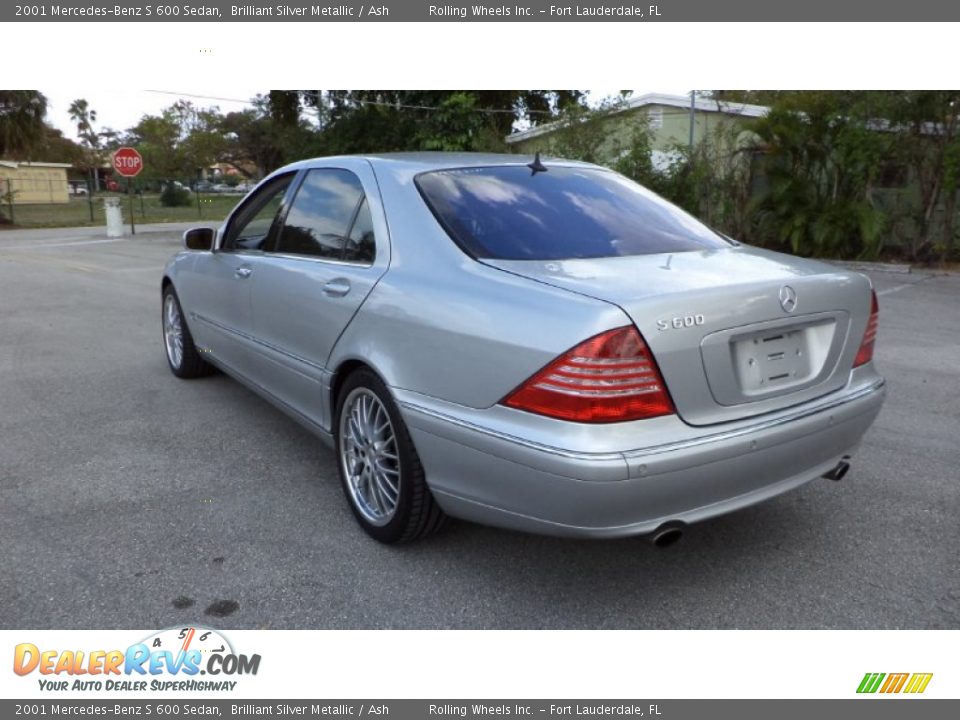 Brilliant Silver Metallic 2001 Mercedes-Benz S 600 Sedan Photo #3