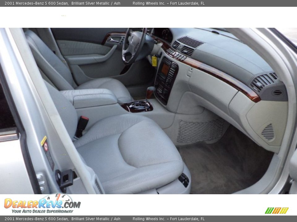 Ash Interior - 2001 Mercedes-Benz S 600 Sedan Photo #7