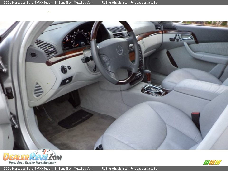 Ash Interior - 2001 Mercedes-Benz S 600 Sedan Photo #8