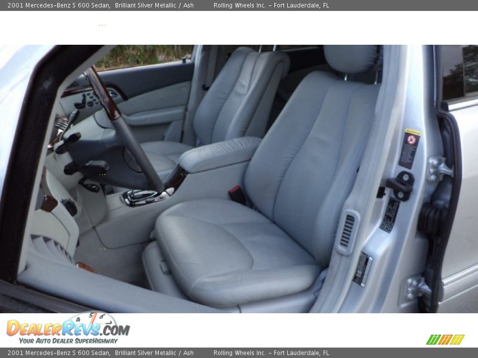 Front Seat of 2001 Mercedes-Benz S 600 Sedan Photo #9