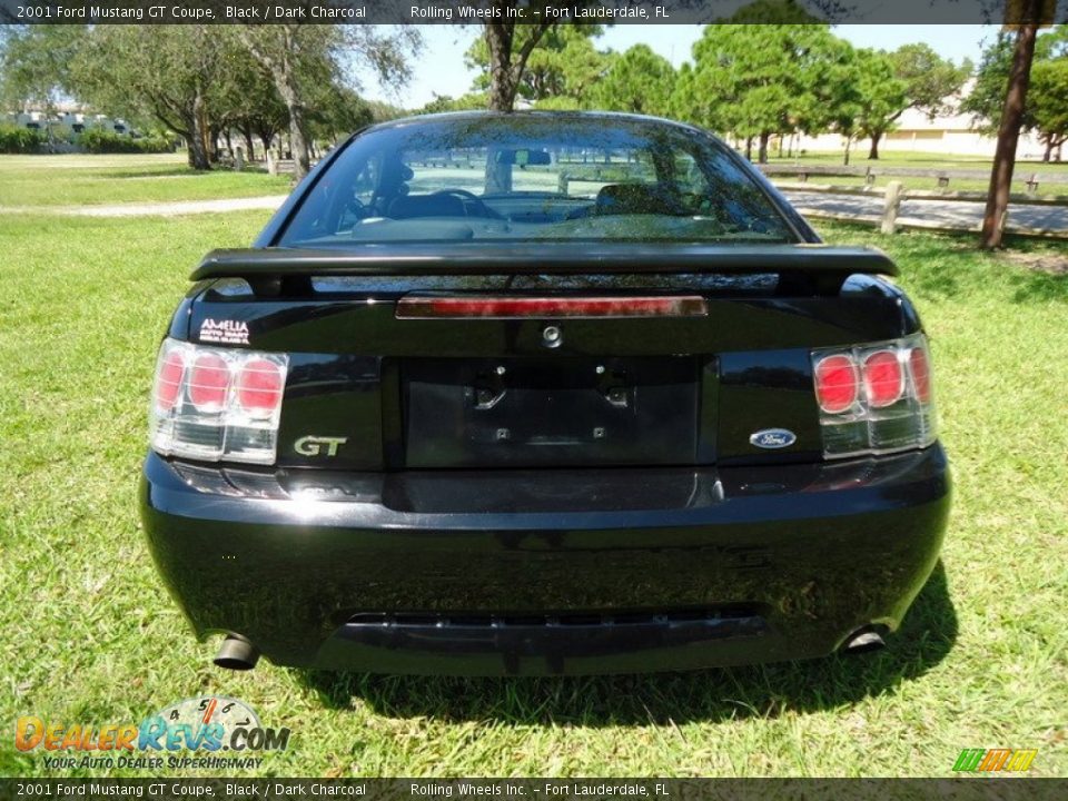 2001 Ford Mustang GT Coupe Black / Dark Charcoal Photo #3