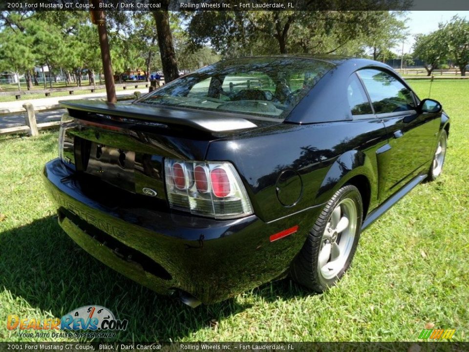 2001 Ford Mustang GT Coupe Black / Dark Charcoal Photo #13
