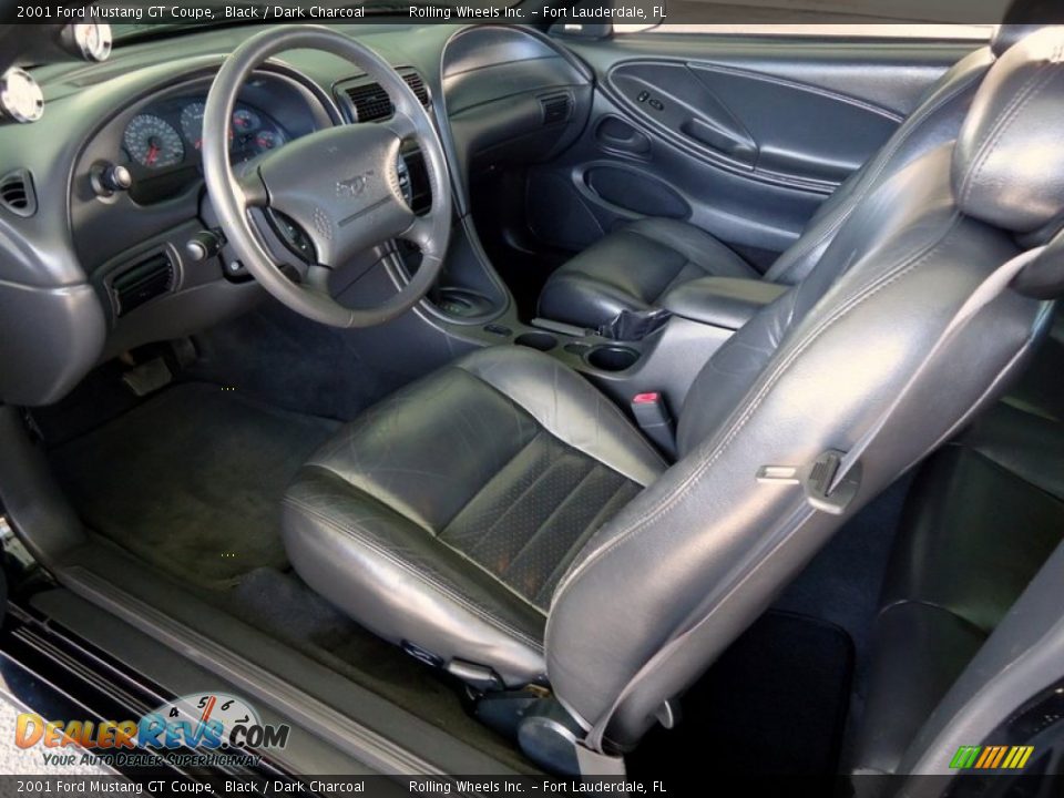 Dark Charcoal Interior - 2001 Ford Mustang GT Coupe Photo #31