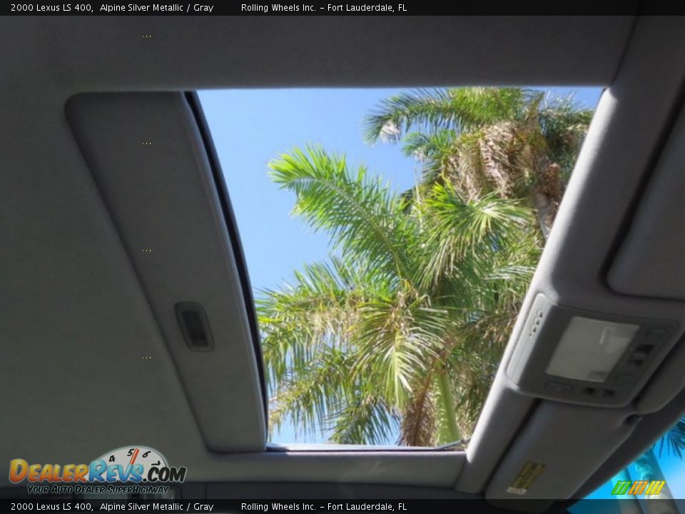 2000 Lexus LS 400 Alpine Silver Metallic / Gray Photo #3