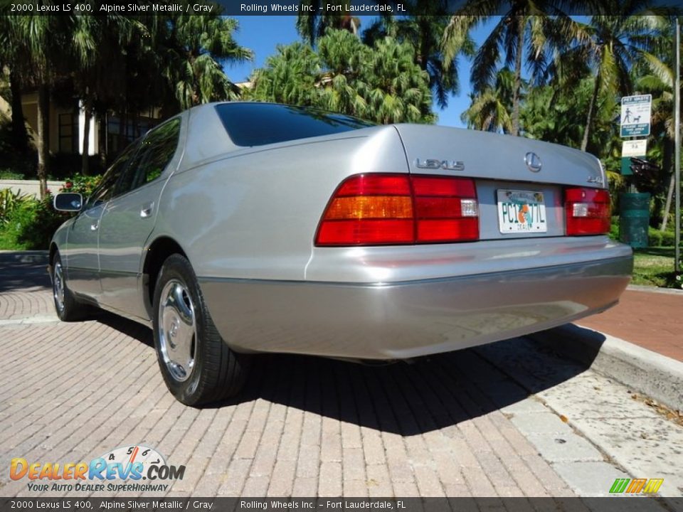 2000 Lexus LS 400 Alpine Silver Metallic / Gray Photo #4