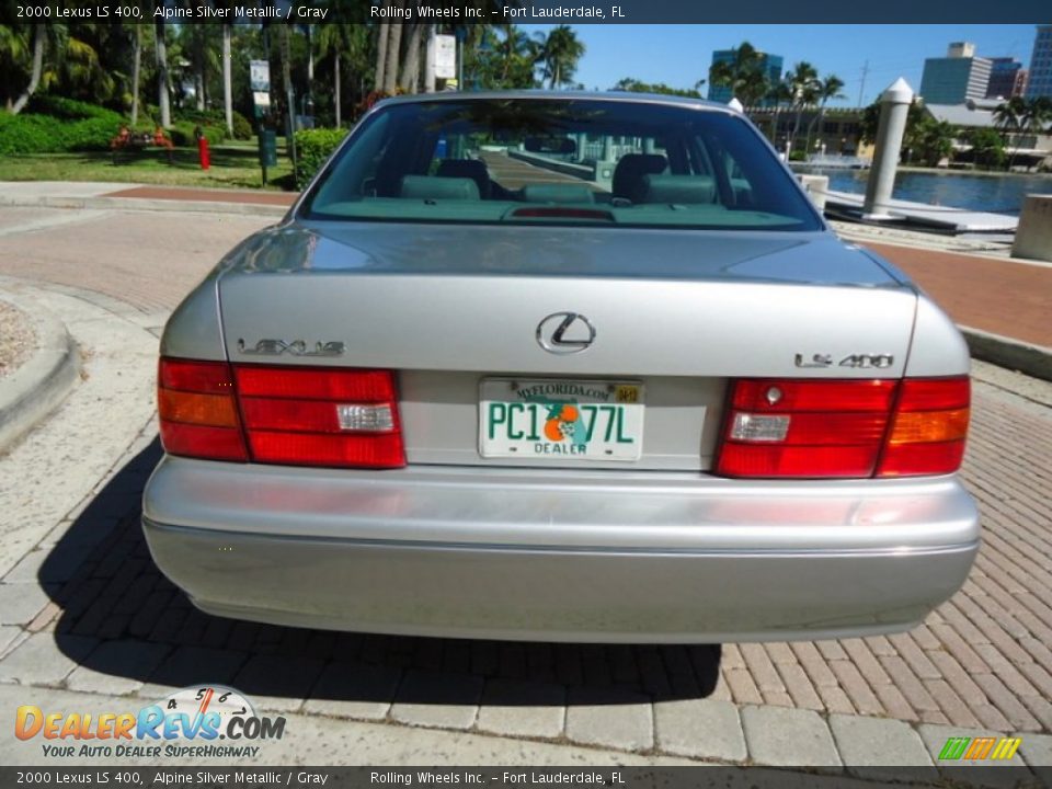 2000 Lexus LS 400 Alpine Silver Metallic / Gray Photo #5