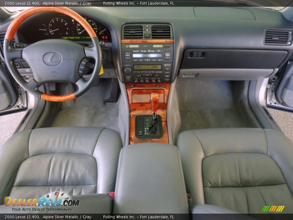 2000 Lexus LS 400 Alpine Silver Metallic / Gray Photo #6