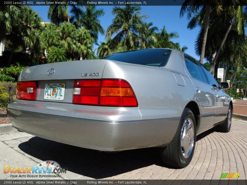 2000 Lexus LS 400 Alpine Silver Metallic / Gray Photo #7