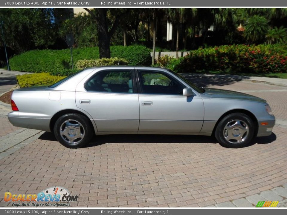 2000 Lexus LS 400 Alpine Silver Metallic / Gray Photo #8