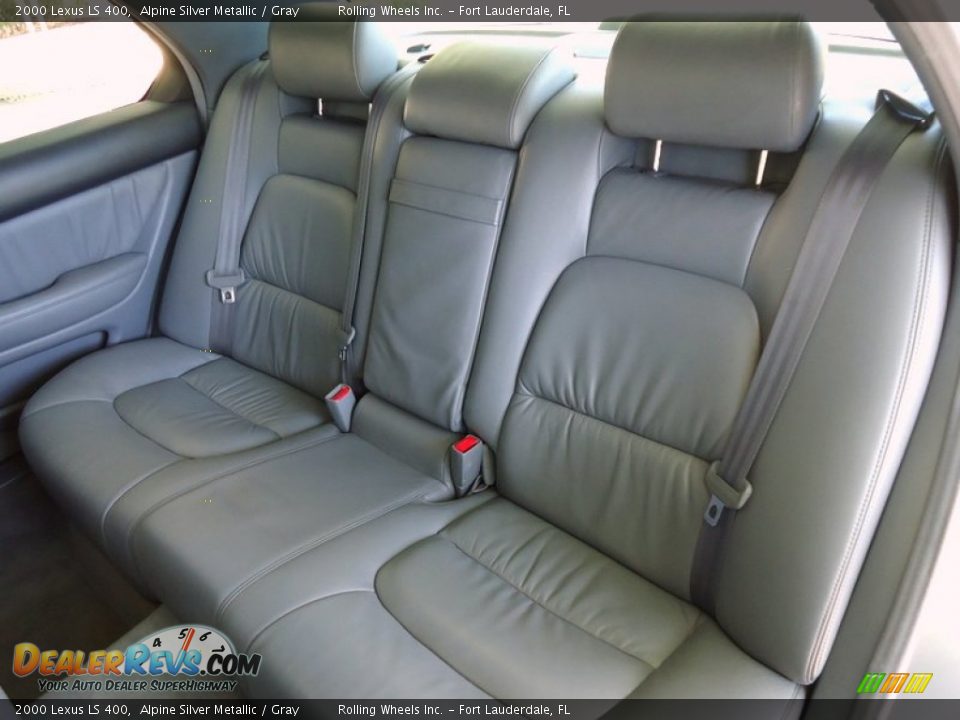 2000 Lexus LS 400 Alpine Silver Metallic / Gray Photo #9