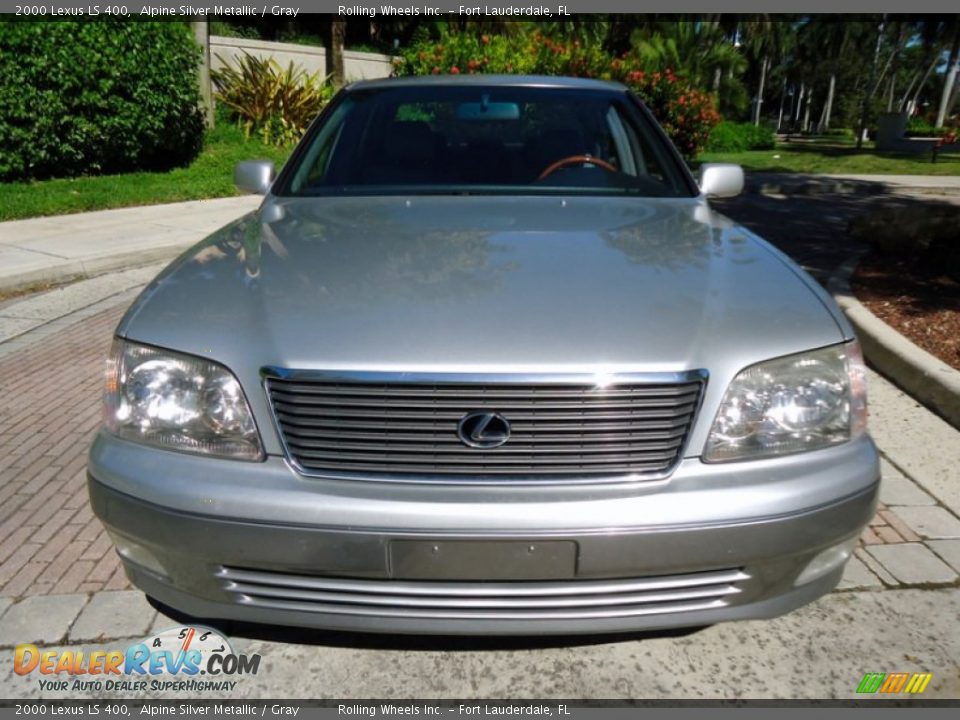 2000 Lexus LS 400 Alpine Silver Metallic / Gray Photo #12