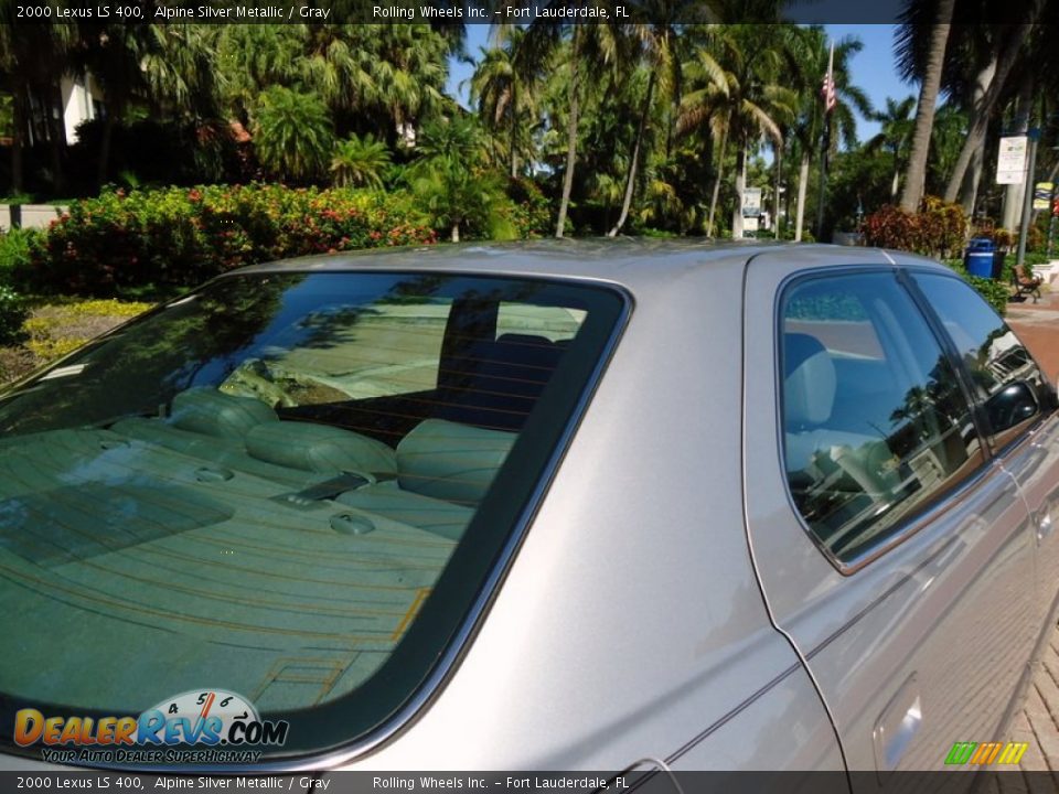 2000 Lexus LS 400 Alpine Silver Metallic / Gray Photo #15