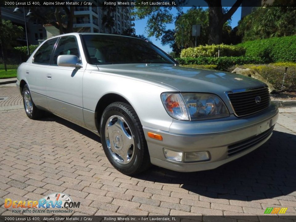 2000 Lexus LS 400 Alpine Silver Metallic / Gray Photo #17