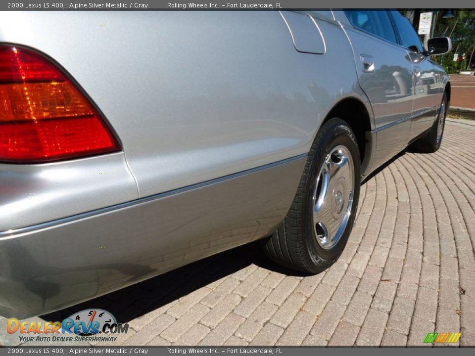 2000 Lexus LS 400 Alpine Silver Metallic / Gray Photo #18