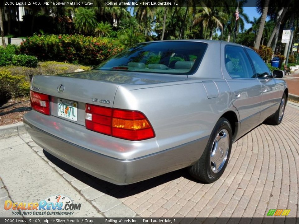 2000 Lexus LS 400 Alpine Silver Metallic / Gray Photo #19