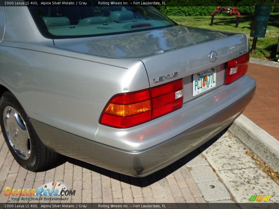 2000 Lexus LS 400 Alpine Silver Metallic / Gray Photo #22