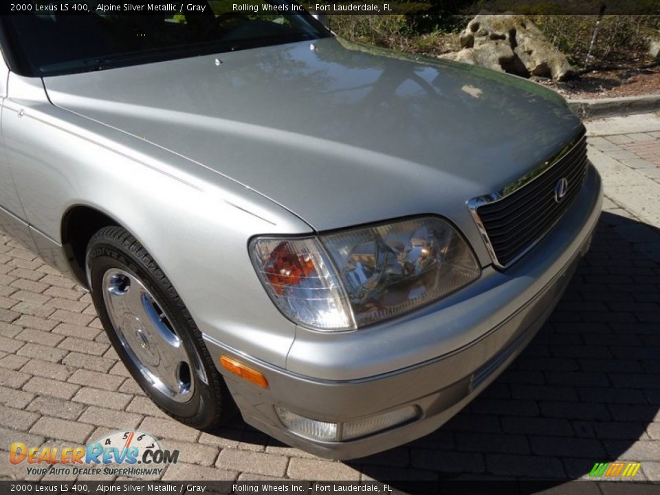 2000 Lexus LS 400 Alpine Silver Metallic / Gray Photo #23