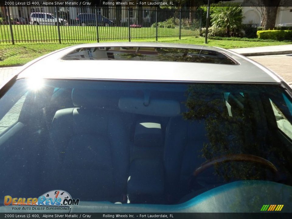 2000 Lexus LS 400 Alpine Silver Metallic / Gray Photo #24