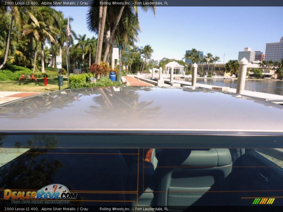 2000 Lexus LS 400 Alpine Silver Metallic / Gray Photo #25