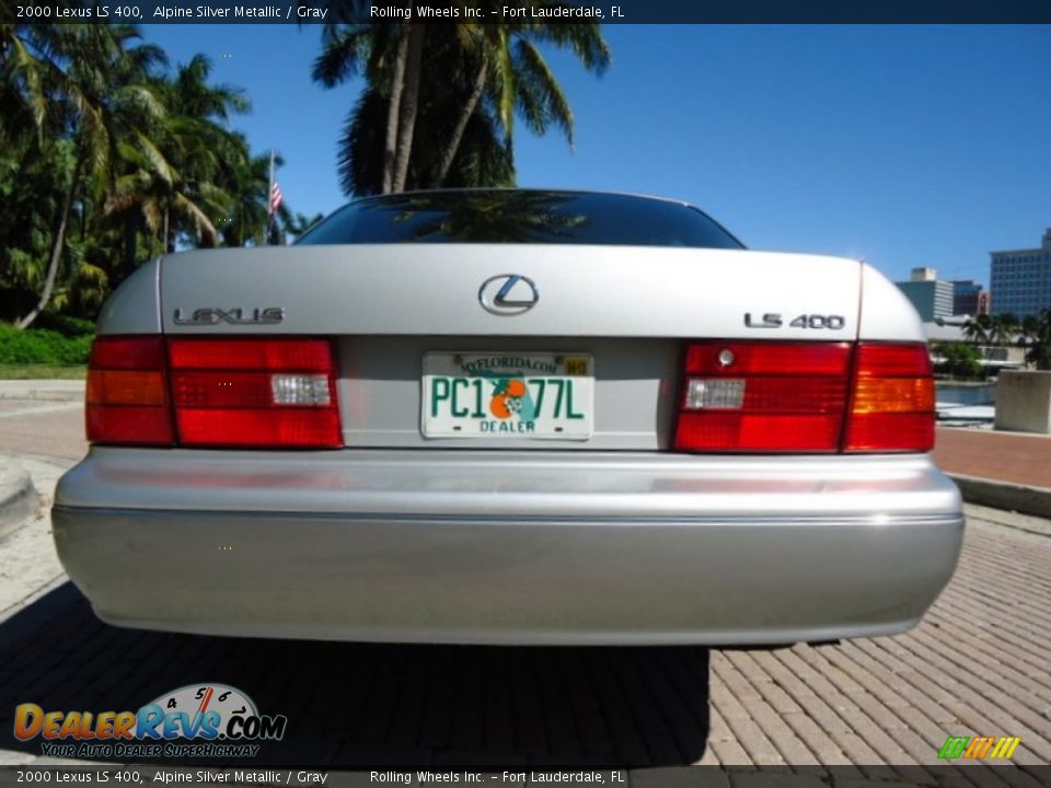 2000 Lexus LS 400 Alpine Silver Metallic / Gray Photo #26