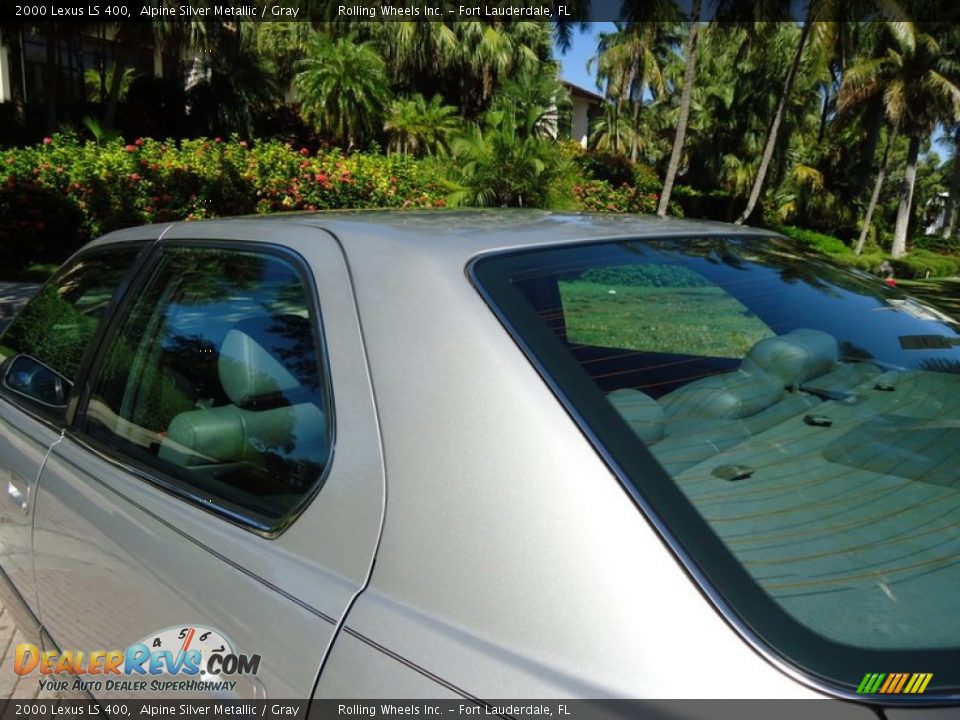 2000 Lexus LS 400 Alpine Silver Metallic / Gray Photo #28