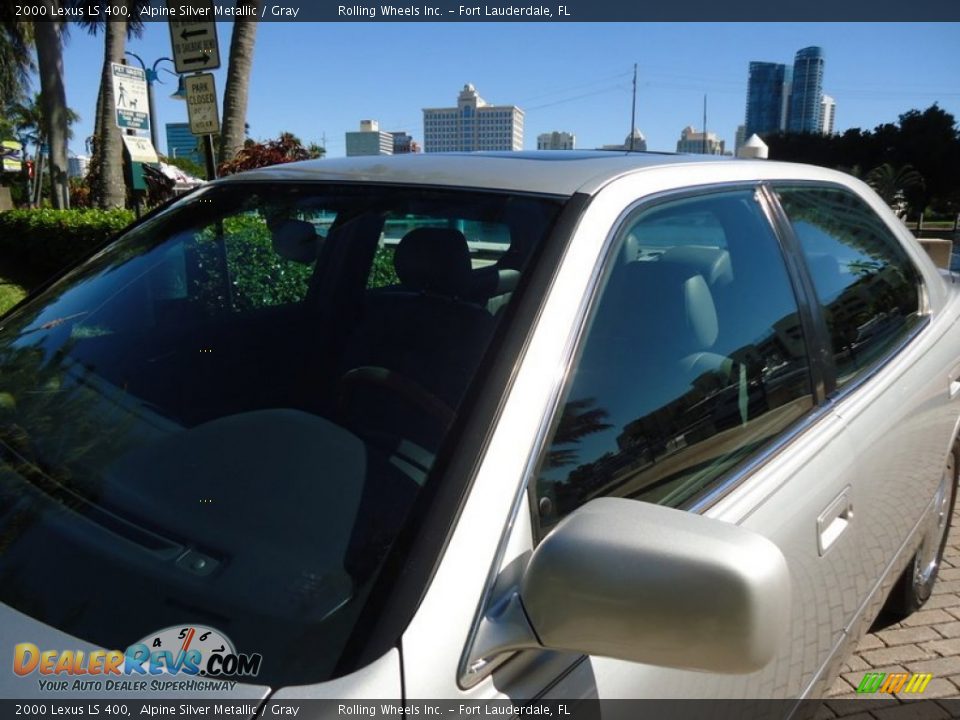 2000 Lexus LS 400 Alpine Silver Metallic / Gray Photo #31