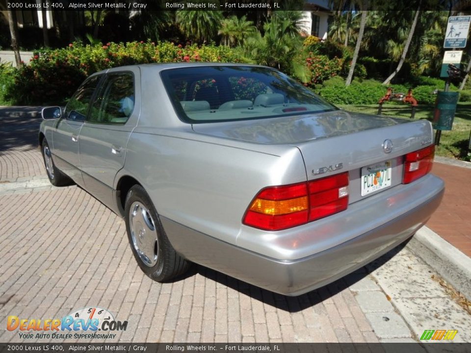 2000 Lexus LS 400 Alpine Silver Metallic / Gray Photo #32