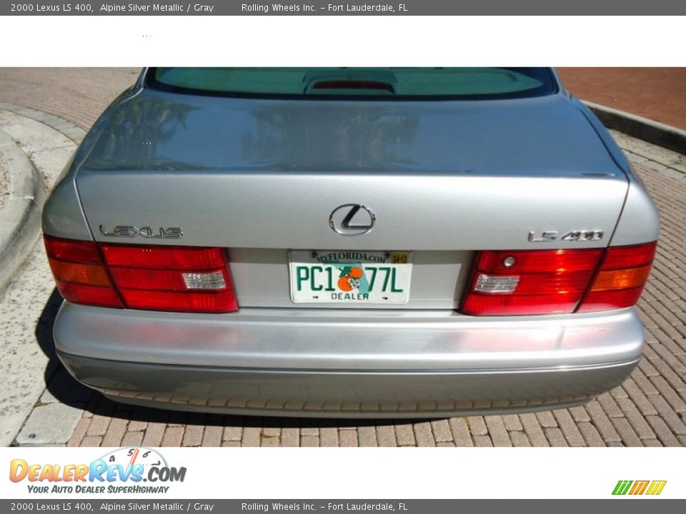 2000 Lexus LS 400 Alpine Silver Metallic / Gray Photo #33