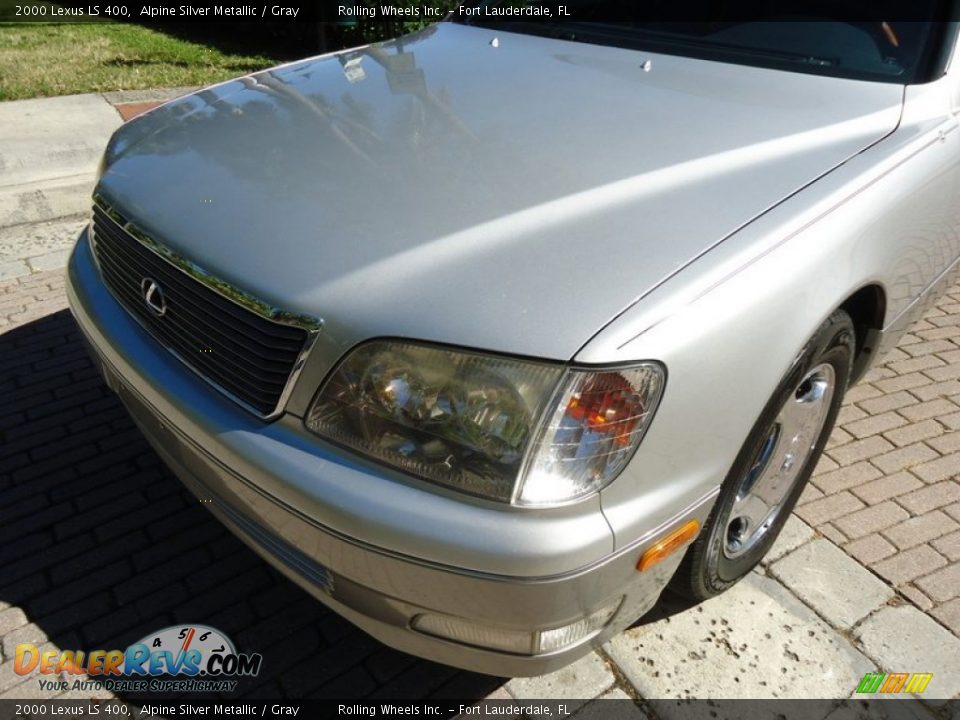 2000 Lexus LS 400 Alpine Silver Metallic / Gray Photo #34