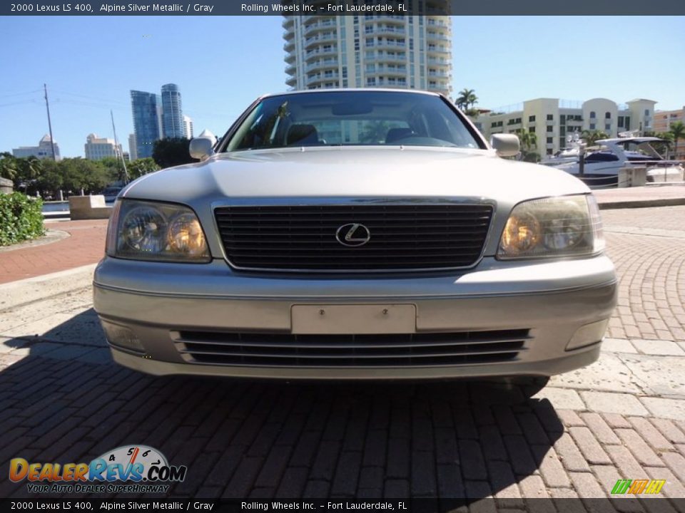 2000 Lexus LS 400 Alpine Silver Metallic / Gray Photo #36