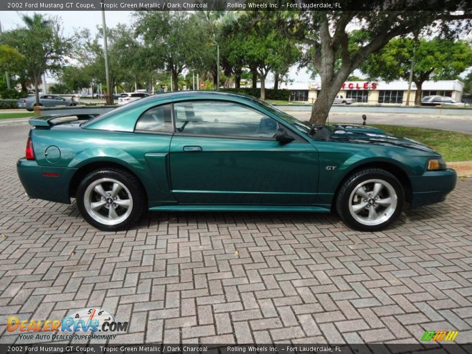 Tropic Green Metallic 2002 Ford Mustang GT Coupe Photo #14