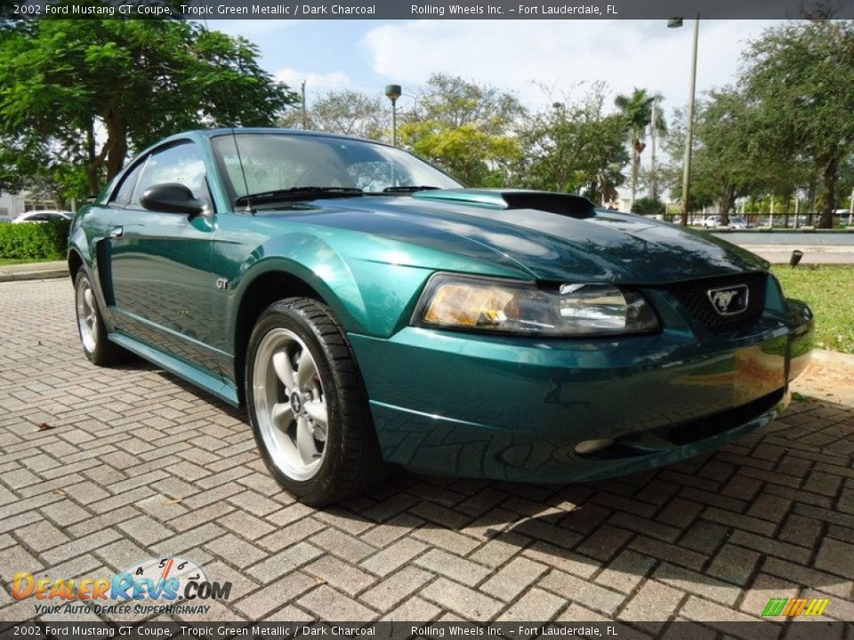 Tropic Green Metallic 2002 Ford Mustang GT Coupe Photo #19