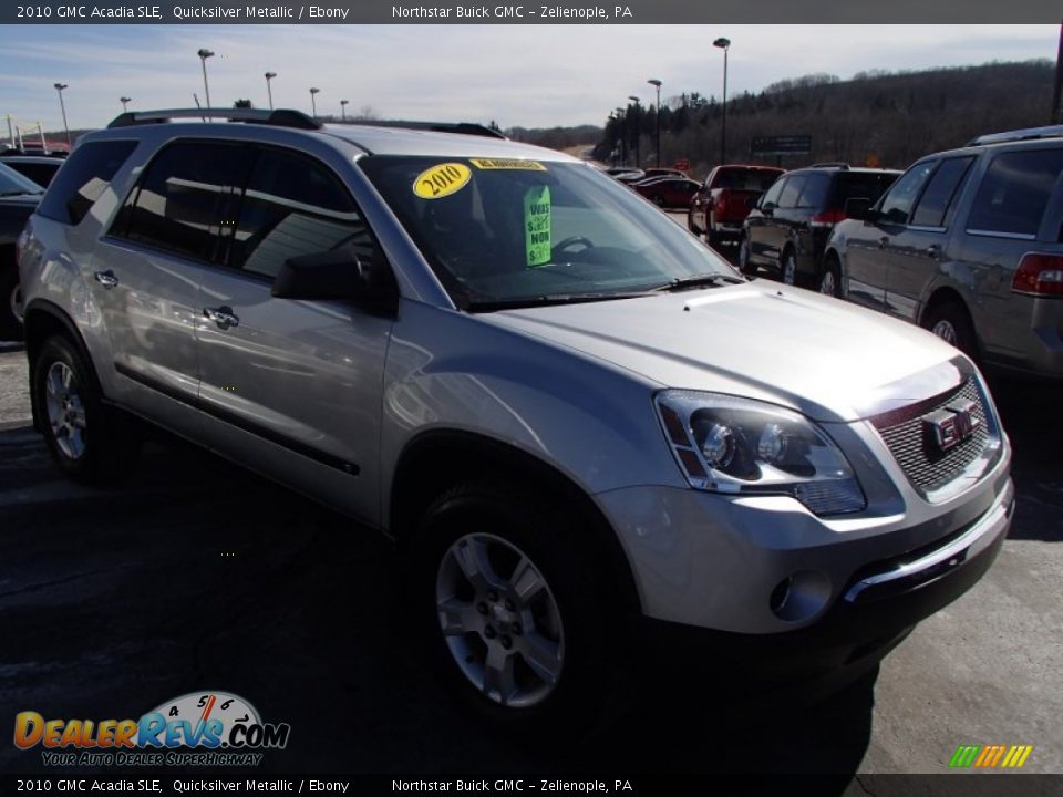 2010 GMC Acadia SLE Quicksilver Metallic / Ebony Photo #4