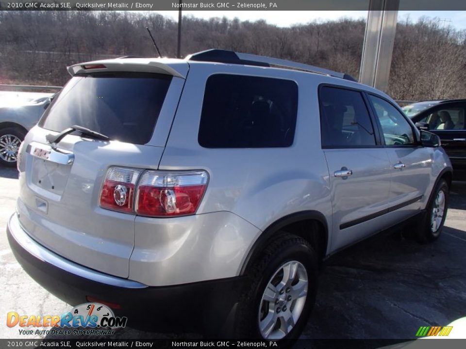 2010 GMC Acadia SLE Quicksilver Metallic / Ebony Photo #6