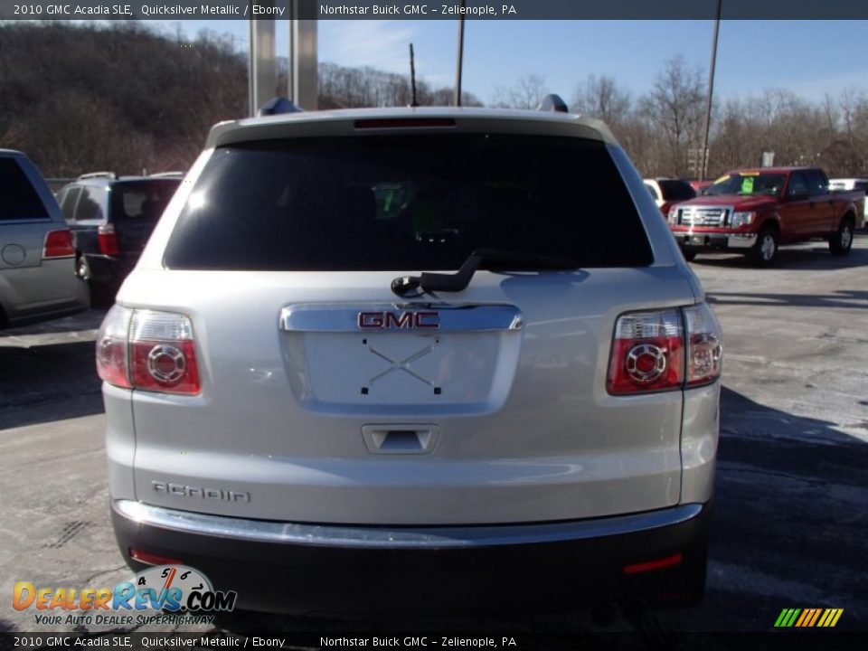 2010 GMC Acadia SLE Quicksilver Metallic / Ebony Photo #7