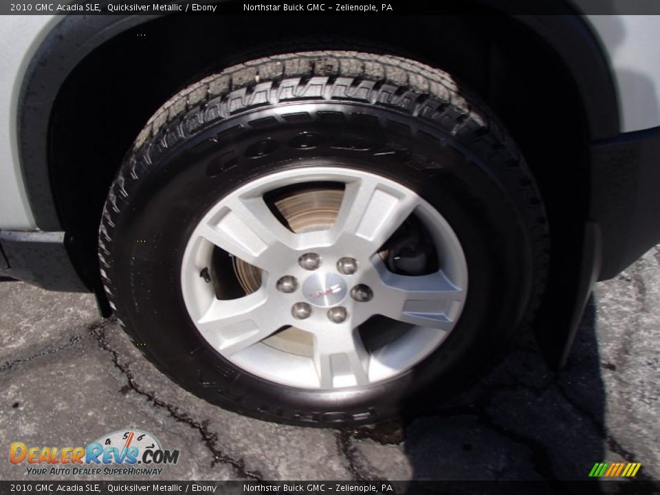 2010 GMC Acadia SLE Quicksilver Metallic / Ebony Photo #9