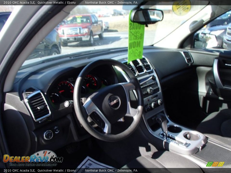 2010 GMC Acadia SLE Quicksilver Metallic / Ebony Photo #10