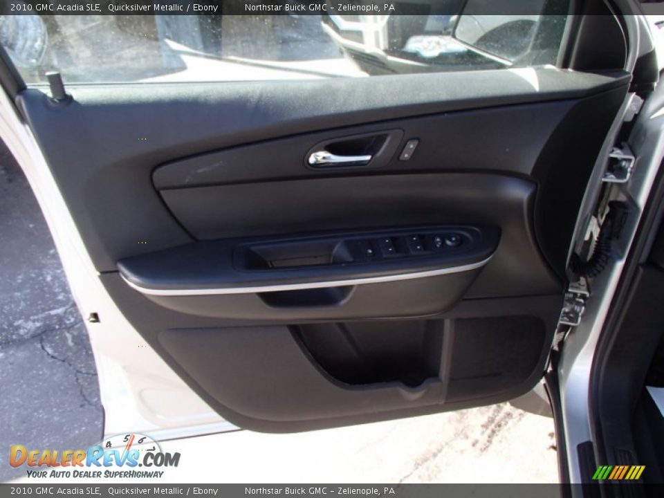 2010 GMC Acadia SLE Quicksilver Metallic / Ebony Photo #12