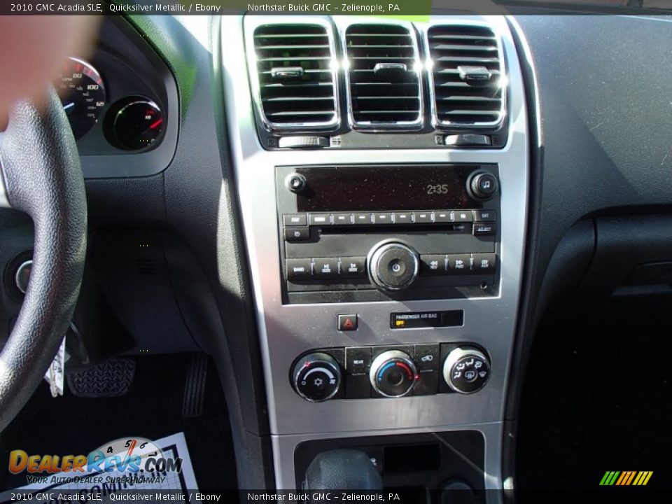 2010 GMC Acadia SLE Quicksilver Metallic / Ebony Photo #16