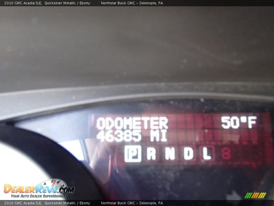 2010 GMC Acadia SLE Quicksilver Metallic / Ebony Photo #19