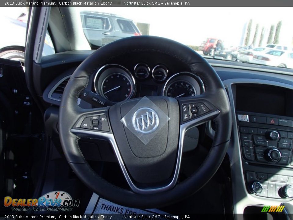 2013 Buick Verano Premium Carbon Black Metallic / Ebony Photo #17