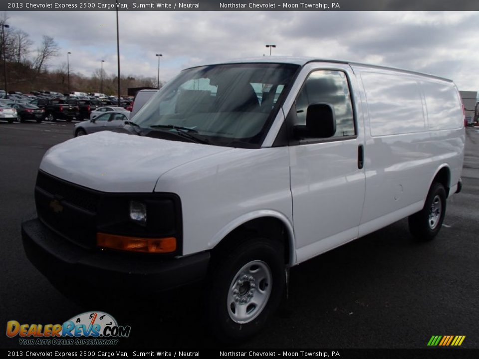 2013 Chevrolet Express 2500 Cargo Van Summit White / Neutral Photo #4
