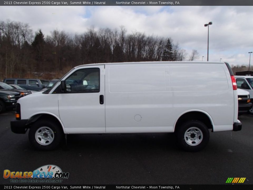 2013 Chevrolet Express 2500 Cargo Van Summit White / Neutral Photo #5