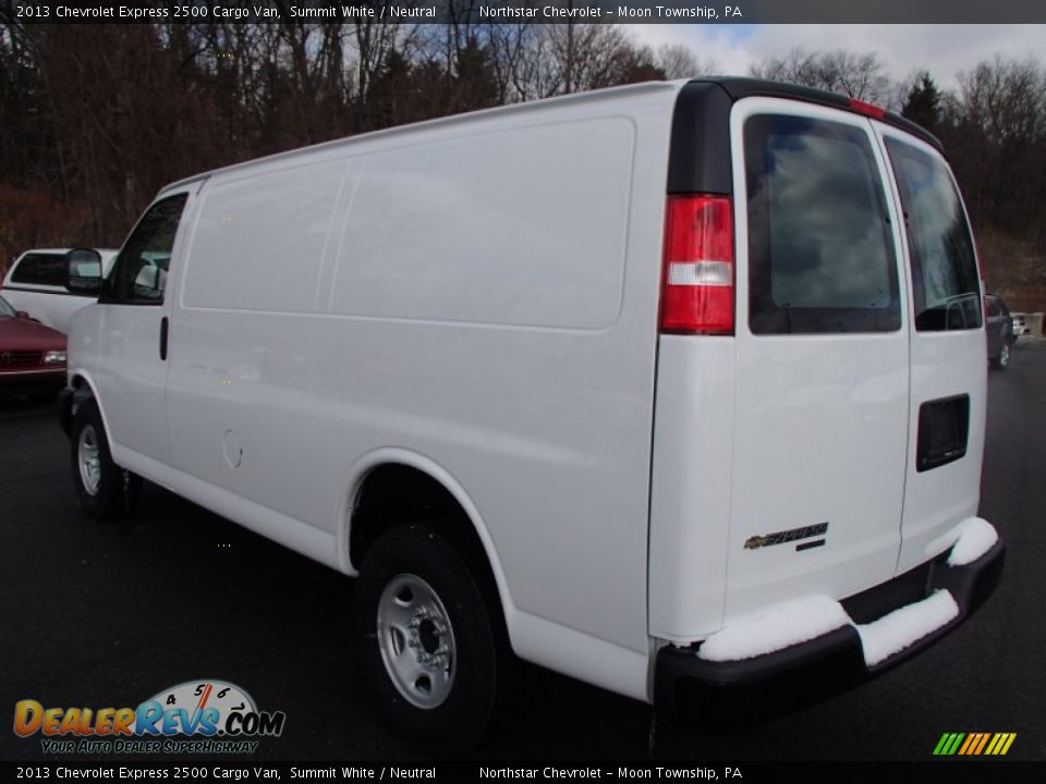 2013 Chevrolet Express 2500 Cargo Van Summit White / Neutral Photo #6